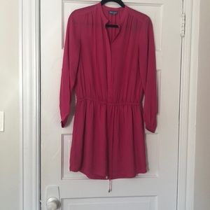 Fun & bright hot pink long sleeve dress